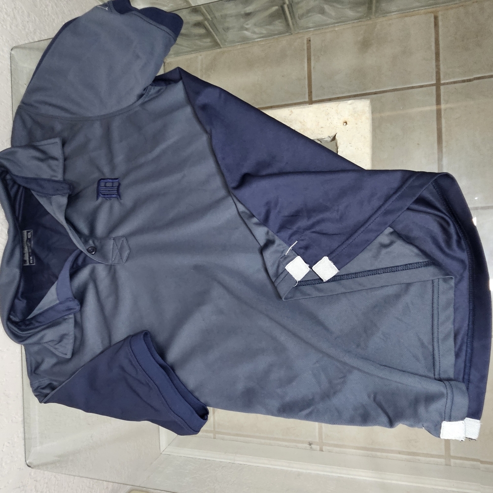 Fanatics Two-Tone Navy and Gray Polo Shirt